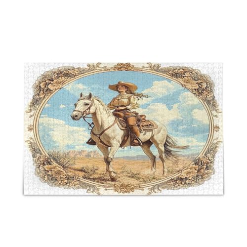 YETTASBIN Vintage Western Style 500 Teile Holzpuzzle für Erwachsene Teenager Kinder, lustiges Familienspiel für Urlaub, Spielzeug, Geschenk, Heimdekoration YETTASBIN Vintage Western Style 500 Teile Holzpuzzle für Erwachsene Teenager Kinder, lustiges Familienspiel für Urlaub, Spielzeug, Geschenk, Heimdekoration von YETTASBIN