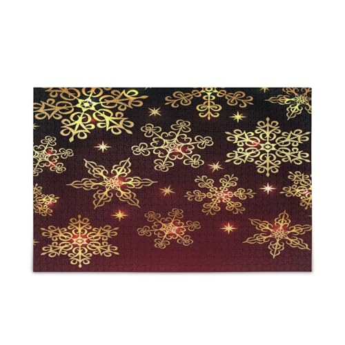 YETTASBIN Weihnachtliche Schneeflocke 500 Teile Holzpuzzle für Erwachsene Teenager Kinder, lustiges Familienspiel für Urlaub, Spielzeug, Geschenk, Heimdekoration YETTASBIN Weihnachtliche Schneeflocke 500 Teile Holzpuzzle für Erwachsene Teenager Kinder, lustiges Familienspiel für Urlaub, Spielzeug, Geschenk, Heimdekoration von YETTASBIN