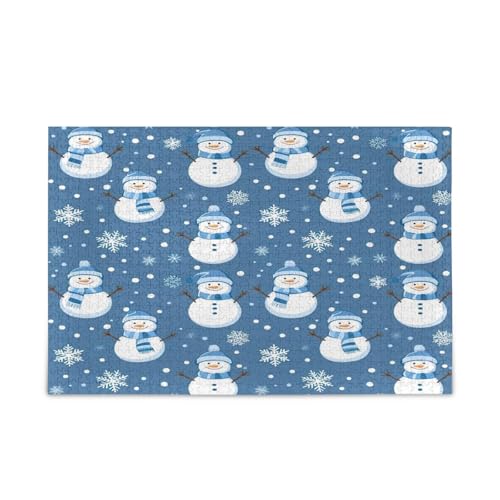 YETTASBIN Weihnachtlicher Schneemann 500 Teile Holzpuzzle für Erwachsene Teenager Kinder, lustiges Familienspiel für Urlaub, Spielzeug, Geschenk, Heimdekoration YETTASBIN Weihnachtlicher Schneemann 500 Teile Holzpuzzle für Erwachsene Teenager Kinder, lustiges Familienspiel für Urlaub, Spielzeug, Geschenk, Heimdekoration von YETTASBIN