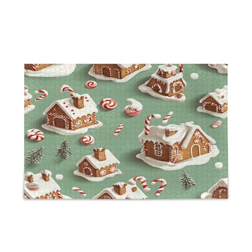 YETTASBIN Weihnachtliches Lebkuchenhaus 500 Teile Holzpuzzle für Erwachsene Teenager Kinder, lustiges Familienspiel für Urlaub, Spielzeug, Geschenk, Heimdekoration YETTASBIN Weihnachtliches Lebkuchenhaus 500 Teile Holzpuzzle für Erwachsene Teenager Kinder, lustiges Familienspiel für Urlaub, Spielzeug, Geschenk, Heimdekoration von YETTASBIN