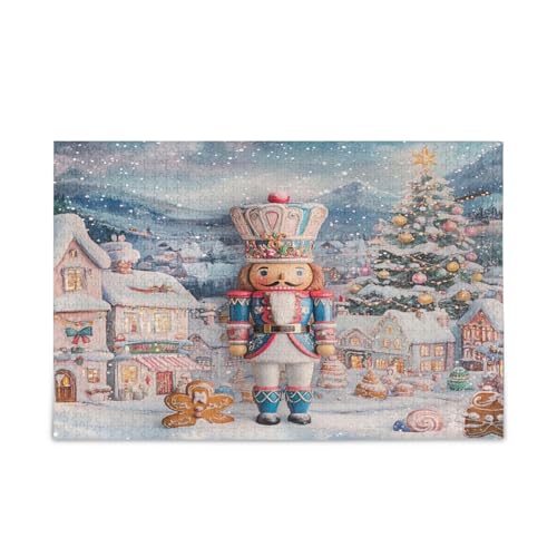 YETTASBIN Weihnachtliches Nussknacker-Holzpuzzle für Erwachsene, Teenager, Kinder, lustiges Familienspiel für Urlaub, Spielzeug, Geschenk, Heimdekoration YETTASBIN Weihnachtliches Nussknacker-Holzpuzzle für Erwachsene, Teenager, Kinder, lustiges Familienspiel für Urlaub, Spielzeug, Geschenk, Heimdekoration von YETTASBIN