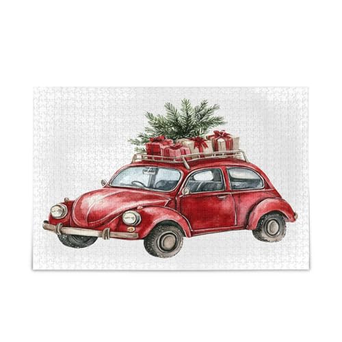 YETTASBIN Weihnachtsauto 500 Teile Holzpuzzle für Erwachsene Teenager Kinder, lustiges Familienspiel für Urlaub, Spielzeug, Geschenk, Heimdekoration YETTASBIN Weihnachtsauto 500 Teile Holzpuzzle für Erwachsene Teenager Kinder, lustiges Familienspiel für Urlaub, Spielzeug, Geschenk, Heimdekoration von YETTASBIN