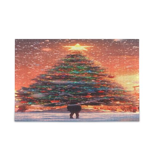 YETTASBIN Weihnachtsbaum 1000 Teile Holzpuzzle für Erwachsene Teenager Kinder, lustiges Familienspiel für Urlaub Spielzeug Geschenk Heimdekoration YETTASBIN Weihnachtsbaum 1000 Teile Holzpuzzle für Erwachsene Teenager Kinder, lustiges Familienspiel für Urlaub Spielzeug Geschenk Heimdekoration von YETTASBIN
