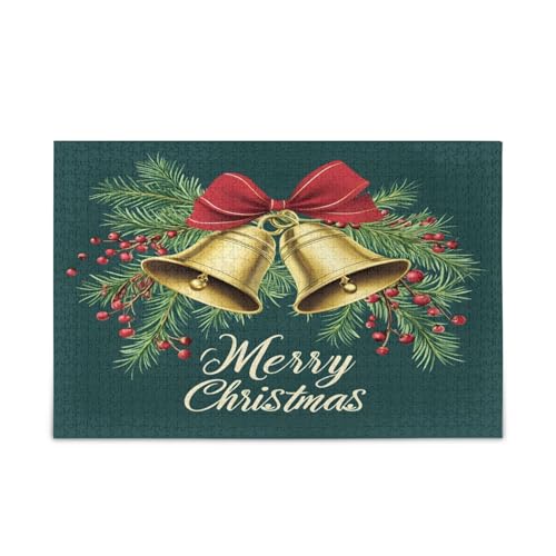 YETTASBIN Weihnachtsglocke 500 Teile Holzpuzzle für Erwachsene Teenager Kinder, lustiges Familienspiel für Urlaub, Spielzeug, Geschenk, Heimdekoration YETTASBIN Weihnachtsglocke 500 Teile Holzpuzzle für Erwachsene Teenager Kinder, lustiges Familienspiel für Urlaub, Spielzeug, Geschenk, Heimdekoration von YETTASBIN