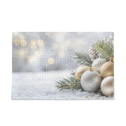 YETTASBIN Weihnachtskugel 500 Teile Holzpuzzle für Erwachsene Teenager Kinder, lustiges Familienspiel für Urlaub, Spielzeug, Geschenk, Heimdekoration YETTASBIN Weihnachtskugel 500 Teile Holzpuzzle für Erwachsene Teenager Kinder, lustiges Familienspiel für Urlaub, Spielzeug, Geschenk, Heimdekoration von YETTASBIN
