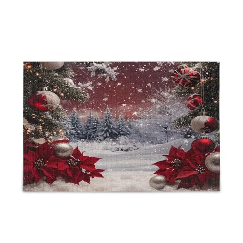 YETTASBIN Weihnachtskugel 500 Teile Holzpuzzle für Erwachsene Teenager Kinder, lustiges Familienspiel für Urlaub, Spielzeug, Geschenk, Heimdekoration YETTASBIN Weihnachtskugel 500 Teile Holzpuzzle für Erwachsene Teenager Kinder, lustiges Familienspiel für Urlaub, Spielzeug, Geschenk, Heimdekoration von YETTASBIN