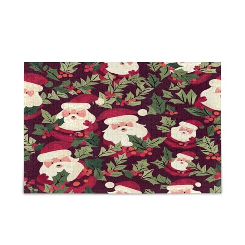 YETTASBIN Weihnachtsmann-Puzzle aus Holz, 1000 Teile, für Erwachsene, Teenager, Kinder, lustiges Familienspiel für Urlaub, Spielzeug, Geschenk, Heimdekoration YETTASBIN Weihnachtsmann-Puzzle aus Holz, 1000 Teile, für Erwachsene, Teenager, Kinder, lustiges Familienspiel für Urlaub, Spielzeug, Geschenk, Heimdekoration von YETTASBIN