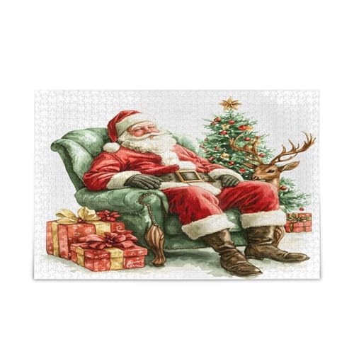 YETTASBIN Weihnachtsmann-Puzzle aus Holz, 500 Teile, für Erwachsene, Teenager, Kinder, lustiges Familienspiel für Urlaub, Spielzeug, Geschenk, Heimdekoration YETTASBIN Weihnachtsmann-Puzzle aus Holz, 500 Teile, für Erwachsene, Teenager, Kinder, lustiges Familienspiel für Urlaub, Spielzeug, Geschenk, Heimdekoration von YETTASBIN