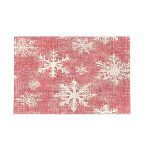 YETTASBIN Weihnachtsschneeflocken, 1000 Teile, Holzpuzzle für Erwachsene, Teenager, Kinder, lustiges Familienspiel für Urlaub, Spielzeug, Geschenk, Heimdekoration von YETTASBIN