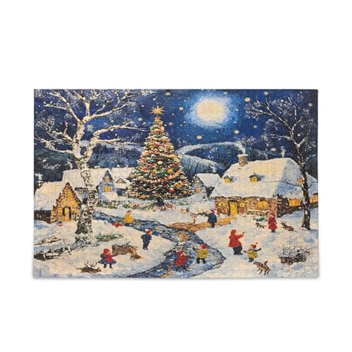 YETTASBIN Weihnachtsszene, 1000 Teile, Holzpuzzle für Erwachsene, Teenager, Kinder, lustiges Familienspiel für Urlaub, Spielzeug, Geschenk, Heimdekoration YETTASBIN Weihnachtsszene, 1000 Teile, Holzpuzzle für Erwachsene, Teenager, Kinder, lustiges Familienspiel für Urlaub, Spielzeug, Geschenk, Heimdekoration von YETTASBIN