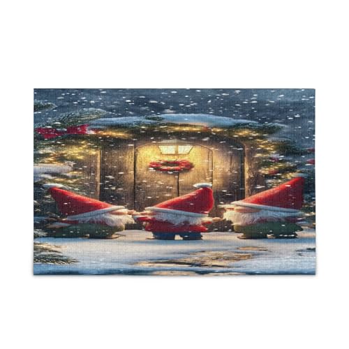 YETTASBIN Weihnachtswichtel, 1000 Teile, Holzpuzzle für Erwachsene, Teenager, Kinder, lustiges Familienspiel für Urlaub, Spielzeug, Geschenk, Heimdekoration YETTASBIN Weihnachtswichtel, 1000 Teile, Holzpuzzle für Erwachsene, Teenager, Kinder, lustiges Familienspiel für Urlaub, Spielzeug, Geschenk, Heimdekoration von YETTASBIN