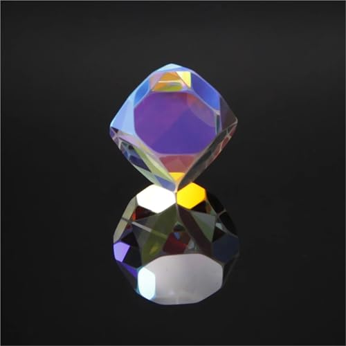 YEUBXDJ Dichroitische Prismenwürfel – Oktaedrischer Strahlkombinator, optisches Glas, dekorativer Würfel, Farbprisma, Kristall-Prisme YEUBXDJ Dichroitische Prismenwürfel – Oktaedrischer Strahlkombinator, optisches Glas, dekorativer Würfel, Farbprisma, Kristall-Prisme von YEUBXDJ