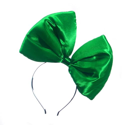 Patrick's Day Stirnband, Urlaubsrequisiten, Kopfschmuck, Schleife, Kopfbedeckung, Erwachsene, Kinder, Kobold-Form, Schleife, große Schleife, Haarreif von YEUOANA