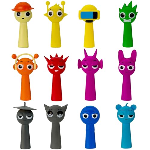 12 teiliges Sprunki Rhythmusboxen Handfigur Set Rainbow Friends PVC Figuren 3.5x6.5cm für Fans und Sammler leicht und langlebig Kinder und Erwachsene 12 teiliges Sprunki Rhythmusboxen Handfigur Set Rainbow Friends PVC Figuren 3.5x6.5cm für Fans und Sammler leicht und langlebig Kinder und Erwachsene von YEWCEP