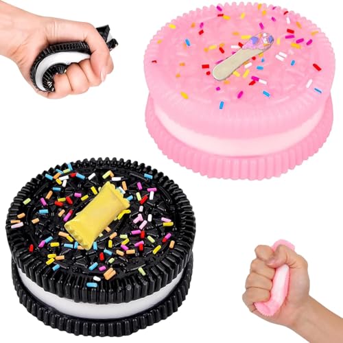 2 Stück Squishy, Fufu Squishy, Taba Squishy, Stressabbau, Squishy Set, Keks Stressabbauspielzeug, Ultraweiches Dekompressions-Entlüftungsspielzeug Für Geburtstag Und Party(Zufälliger Stil) von YEWCEP