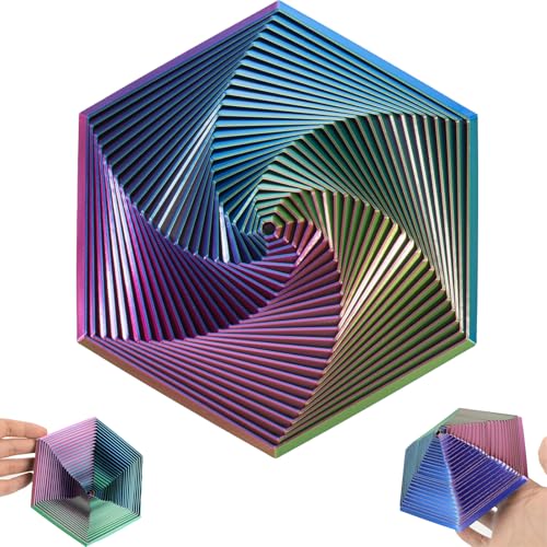 YEWCEP 14cm Fractal Fidget Hexagon, 2024 Neu Fidget Toys, Hexagon Spiral Spielzeug, Stressabbau Spielzeug, Anti Stress Spielzeug für Erwachsene, Hexagon Fidget Toy für Erwachsene YEWCEP 14cm Fractal Fidget Hexagon, 2024 Neu Fidget Toys, Hexagon Spiral Spielzeug, Stressabbau Spielzeug, Anti Stress Spielzeug für Erwachsene, Hexagon Fidget Toy für Erwachsene von YEWCEP