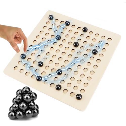 YEWCEP Magnetisches Schachspiel - Holzbrett, 2-4 Spieler, Alter 6+, Strategie & Unterhaltung, Familientreffen & Reisen YEWCEP Magnetisches Schachspiel - Holzbrett, 2-4 Spieler, Alter 6+, Strategie & Unterhaltung, Familientreffen & Reisen von YEWCEP