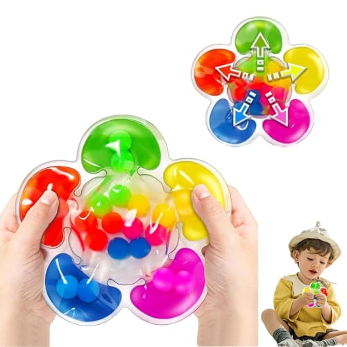 YEWCEP Sensorik Spielzeug zum Sortieren Der Farben, Gelgefüllte Sensorisches Spielzeug für Zählen und Sortieren Farben Lernen, Squeezable Fidget Spiel für ADHS und Autismus von YEWCEP