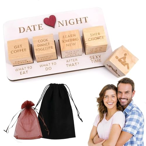 YEWCEP Date Night Würfel, Geschenke für Paare, Date Ideen für Paare, Romantisches Paar-Würfel-Set für Valentinstag, Jahrestag, Hochzeit, Geschenke für Couple Frauen und Männer(Bring 2 Storage Bags) YEWCEP Date Night Würfel, Geschenke für Paare, Date Ideen für Paare, Romantisches Paar-Würfel-Set für Valentinstag, Jahrestag, Hochzeit, Geschenke für Couple Frauen und Männer(Bring 2 Storage Bags) von YEWCEP