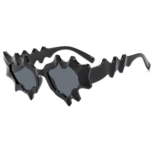 YFAFA Futuristische Mädchen-Brille mit unregelmäßigem Rahmen, Teenager, Hiphops, Trend, Nachtclub, Party für Erwachsene und Teenager von YFAFA