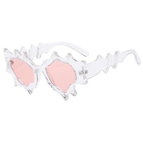 YFAFA Futuristische Mädchen-Brille mit unregelmäßigem Rahmen, Teenager, Hiphops, Trend, Nachtclub, Party für Erwachsene und Teenager von YFAFA