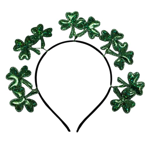 YFAFA Patrick's Day Stirnband, Urlaubsrequisiten, Kopfschmuck, Kleeblatt, Kopfbedeckung, Erwachsene, Kinder, Kobold-Form, Kleeblatt von YFAFA