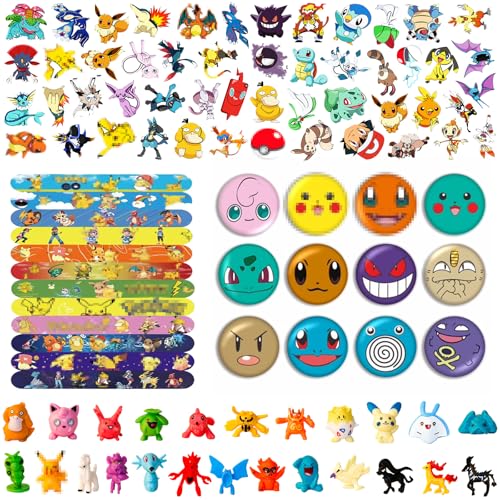 YFCHOTI Mitgebsel Kindergeburtstag Gastgeschenke, 98pcs Kinder Geburtstag Mitbringsel Set mit Minifiguren Button-Anstecker Schnapparmbänder Aufkleber, Party Kleine Geschenke Give Aways Jungen Mädchen YFCHOTI Mitgebsel Kindergeburtstag Gastgeschenke, 98pcs Kinder Geburtstag Mitbringsel Set mit Minifiguren Button-Anstecker Schnapparmbänder Aufkleber, Party Kleine Geschenke Give Aways Jungen Mädchen von YFCHOTI
