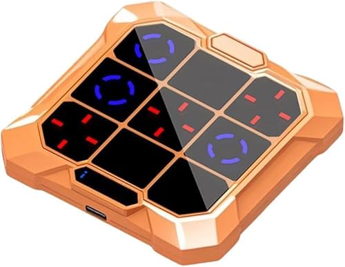 YFCJYBF 6 in 1 Wiederaufladbare Tic Tac Toe Spiel Box mit Gehirn und Gedächtnis Spiele，Tic Tac Toe Bolt Spiel，Handheld Puzzle Brettspiel Spielzeug, Weihnachts Geschenk für Kinder 3-10 Jahre von YFCJYBF