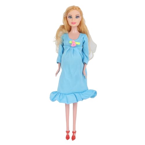 Schwangeres Barbi e, 11in Schwangere Mutter Puppe früh lustige schöne Bildung Eltern -Kind -Interaktion Spielzeug für Kinder (Blau) von YFSAN