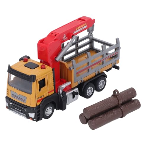YFSAN 1:32 Holztransport Crane Alloy Simulation Protokollierung LKW mit leichtem Geräusch für Kinder Kleinkinder (Gelb) von YFSAN