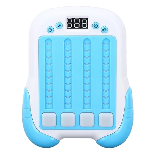 YFSAN Kinder interaktiver Rhythmus -Spielmaschine Handheld Rhythmus Button -Spiel mit Leichter Musik (Blue) von YFSAN
