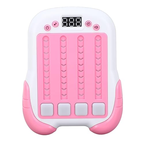 YFSAN Kinder interaktiver Rhythmus -Spielmaschine Handheld Rhythmus Button -Spiel mit Leichter Musik (Pink) von YFSAN