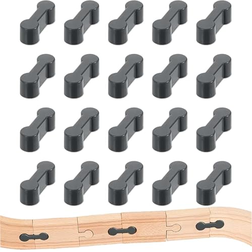 20 Stück Holzschienen Adapter Verbinder, Schienen Verbindungsstücke, Spielzeugzug Spur, Adapter Kompatibel Mit Brio, Lillabo, Thomas and Friends, Melissa UVM 20 Stück Holzschienen Adapter Verbinder, Schienen Verbindungsstücke, Spielzeugzug Spur, Adapter Kompatibel Mit Brio, Lillabo, Thomas and Friends, Melissa UVM von YFelomatric