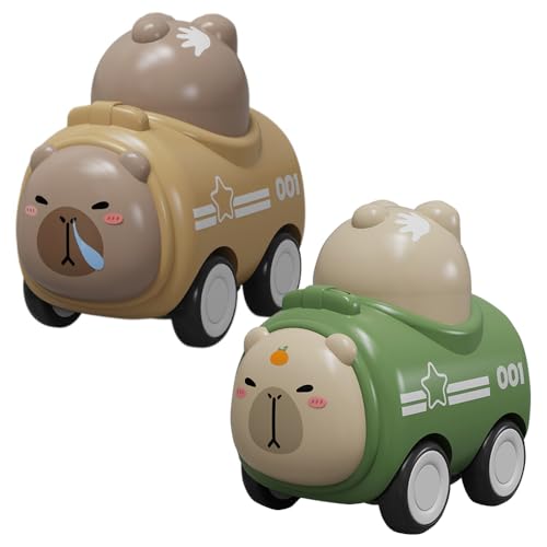 YGCHEN Auto Spielzeug für Kleinkinder, Capybara Spielzeugauto, Baby Tier Rennwagen, Press-and-Go Tierautospielzeug für Jungen Mädchen, Pfeife Design, Kindergeburtstag Geschenk 2 Stück YGCHEN Auto Spielzeug für Kleinkinder, Capybara Spielzeugauto, Baby Tier Rennwagen, Press-and-Go Tierautospielzeug für Jungen Mädchen, Pfeife Design, Kindergeburtstag Geschenk 2 Stück von YGCHEN