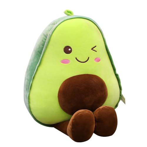 YGCHEN Avocado Plüsch Kissen Avocado Kuscheltier Avocado Umarmungskissen Plüschtiere Spielzeug Kinder Fruchtkissen Stofftiere Kindergeburtstag Geschenk Plüschkissen von YGCHEN