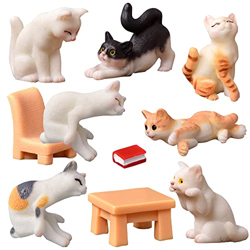 YGCHEN Figuren Katze Miniatur Tortendeko Katzen Geburtstag Deko Tiere Tortenfiguren Mini Kat Ornament Kindergeburtstag Kuchendeko Figuren für Desktop Harz Miniatur Garten Spielzeug 10 Stück YGCHEN Figuren Katze Miniatur Tortendeko Katzen Geburtstag Deko Tiere Tortenfiguren Mini Kat Ornament Kindergeburtstag Kuchendeko Figuren für Desktop Harz Miniatur Garten Spielzeug 10 Stück von YGCHEN