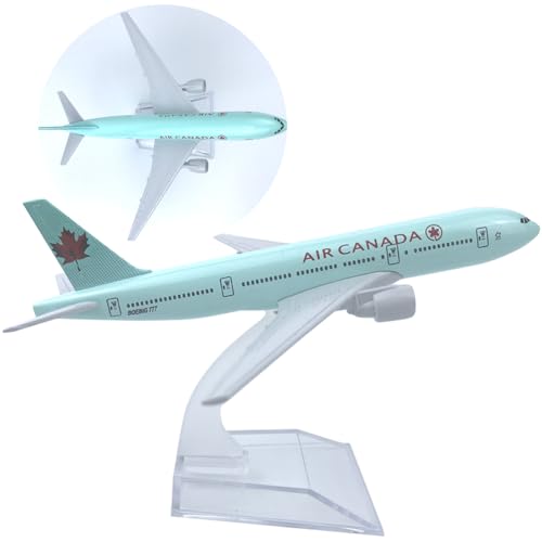 YGCHEN Flugzeug Modell Legierung 777 Air Canada Flugzeugmodell 1/400 Skala Diecast Flugzeug Metallmodell mit Ständer Luftfahrt Enthusiasten Miniaturmodelle Sammlung Spielzeug YGCHEN Flugzeug Modell Legierung 777 Air Canada Flugzeugmodell 1/400 Skala Diecast Flugzeug Metallmodell mit Ständer Luftfahrt Enthusiasten Miniaturmodelle Sammlung Spielzeug von YGCHEN