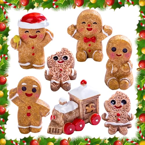 YGCHEN Lebkuchenmann Dekoration Weihnachtsfiguren Harz Weihnachten Tortendeko Mini Lebkuchenfiguren Weihnachtsdeko Lebkuchenmann Figur Ornament Kuchen Dekoration Weihnachts Spielzeug 7 Stück YGCHEN Lebkuchenmann Dekoration Weihnachtsfiguren Harz Weihnachten Tortendeko Mini Lebkuchenfiguren Weihnachtsdeko Lebkuchenmann Figur Ornament Kuchen Dekoration Weihnachts Spielzeug 7 Stück von YGCHEN