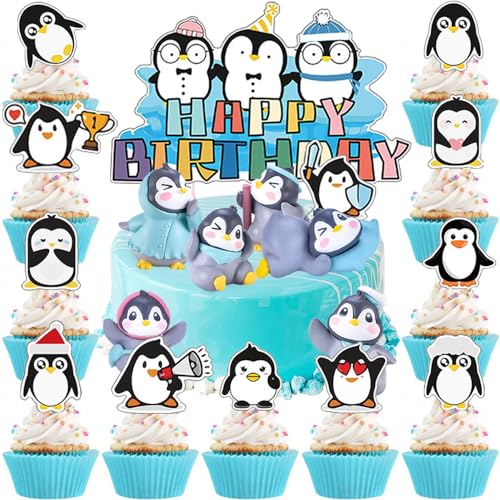 YGCHEN Tortendeko Pinguin Figuren Kuchen Dekoration Weihnachtsfiguren Kuchen Deko Pinguine Cupcake Topper Happy Birthday Cake Topper Miniatur Tierfiguren Geburtstagstorte Weihnachtsschmuck 19 Stück YGCHEN Tortendeko Pinguin Figuren Kuchen Dekoration Weihnachtsfiguren Kuchen Deko Pinguine Cupcake Topper Happy Birthday Cake Topper Miniatur Tierfiguren Geburtstagstorte Weihnachtsschmuck 19 Stück von YGCHEN