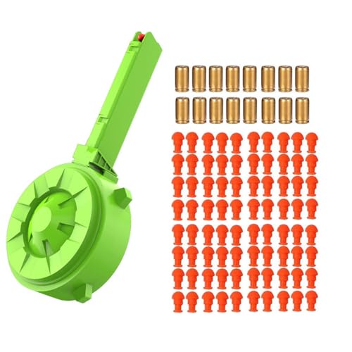 Magazin für Spielzeugpistolen,16+80 Stück Soft Foam Bullet Magazin für Spielzeugpistolen,16+80 Stück Soft Foam Bullet von YGMXZL