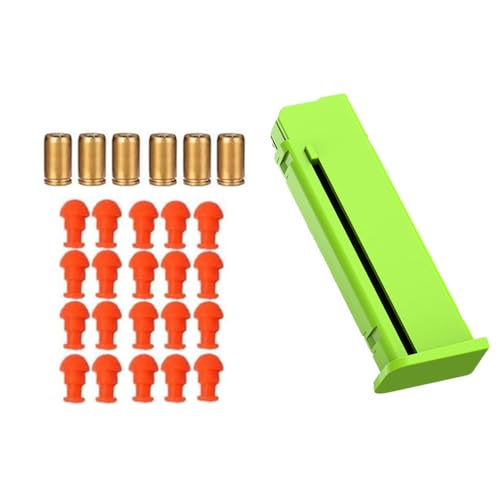 Magazin für Spielzeugpistolen,6+40 Stück Soft Foam Bullet Magazin für Spielzeugpistolen,6+40 Stück Soft Foam Bullet von YGMXZL