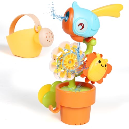 Badewannenspielzeug für Kinder – Wasserspiel mit Vogel, Gießkanne & Saugnapf – Lernspielzeug für Badewanne ab 1 2 3 4 Jahren Badewannenspielzeug für Kinder – Wasserspiel mit Vogel, Gießkanne & Saugnapf – Lernspielzeug für Badewanne ab 1 2 3 4 Jahren von YGNNXRN