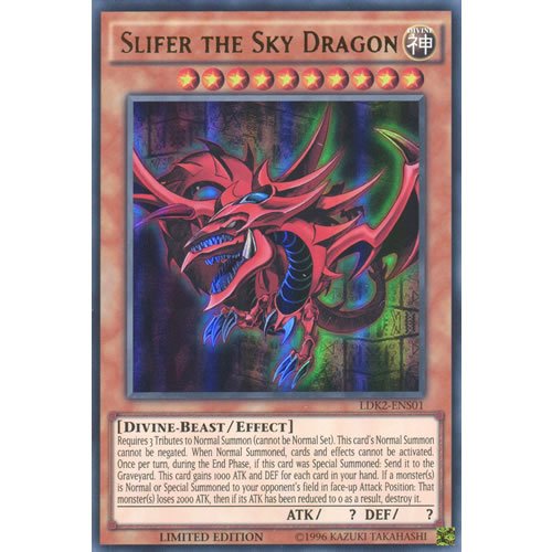 YuGiOh : LDK2-ENS01 Limited Ed Slifer the Sky Dragon Ultra Rare Card - ( Yu-Gi-Oh! Single Card ) von YGO