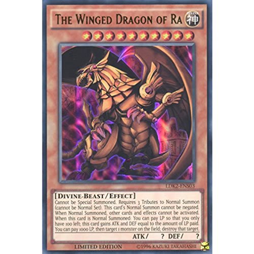 YuGiOh : LDK2-ENS03 Limited Ed The Winged Dragon of Ra Ultra Rare Card - ( Yu-Gi-Oh! Single Card ) by Deckboosters von KONAMI