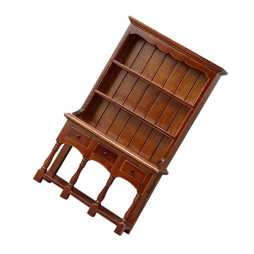 Anitique Miniaturregal Organisatoren Holzkabinett Modellmöbel Figur Für 1/12 Dollhouses Küche Wohnzimmer Dekore von YGXNHOG