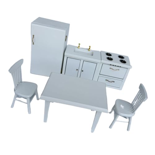 Dollhouses Küchenset Mit Stuhl Und Esstisch Realistischer Küchenherd Waschbecken Schrank Set Für Kinder Tun Um Spiele Zu Spielen Dollhouses Küchenset Mit Stuhl Und Esstisch Realistischer Küchenherd Waschbecken Schrank Set Für Kinder Tun Um Spiele Zu Spielen von YGXNHOG