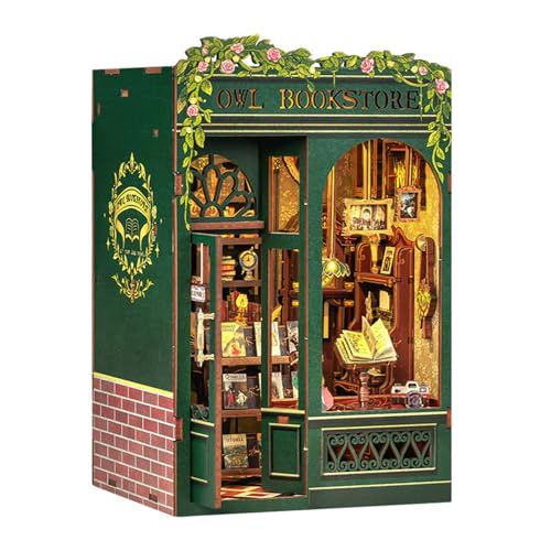 Retro Owl Bookstore Assembly Kits Adult Craft Project House Kits Touch Activated Lighting Collectible Display Model Spielzeug Retro Owl Bookstore Assembly Kits Adult Craft Project House Kits Touch Activated Lighting Collectible Display Model Spielzeug von YGXNHOG