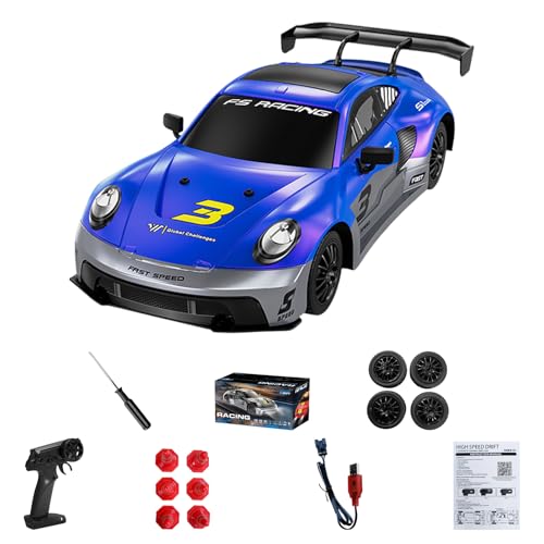YGXNHOG 1:16 Fernbedienung Hochgeschwindigkeitsauto Spielzeug Für Erwachsene Kinder 2.4 GHz Drifting Model Fahrzeugspielzeug 4WD Autospielzeug Für Wettbewerbsspaß von YGXNHOG