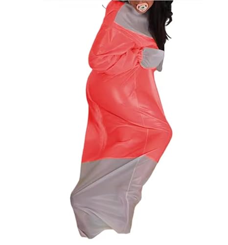 YGZHANYUANOKU Body mit Kapuze, transparent, Cosplay-Kostüme, vollständige Abdeckung, transparenter Erwachsenen-Schlafsack, PVC-Jumpsuits, Party, anpassbar, Rot, Größe M YGZHANYUANOKU Body mit Kapuze, transparent, Cosplay-Kostüme, vollständige Abdeckung, transparenter Erwachsenen-Schlafsack, PVC-Jumpsuits, Party, anpassbar, Rot, Größe M von YGZHANYUANOKU