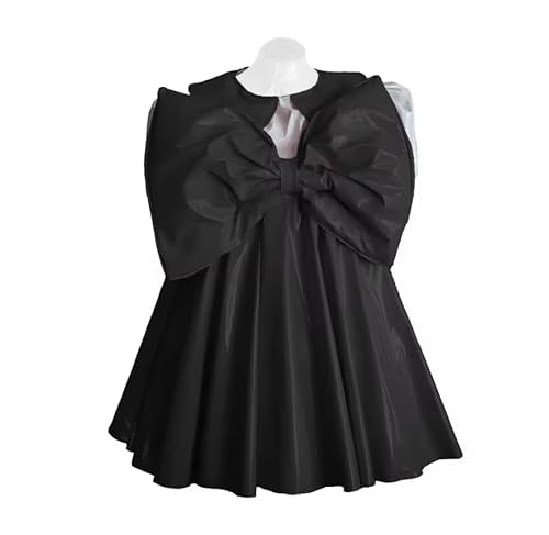 YGZHANYUANOKU Sissy Mini-Kleid, plissiert, glänzendes PVC-Leder, Puffärmel, mit großer Schleife, Halloween, Rollenspiel, Dienstmädchen-Outfit, personalisierbar, Schwarz, 6XL YGZHANYUANOKU Sissy Mini-Kleid, plissiert, glänzendes PVC-Leder, Puffärmel, mit großer Schleife, Halloween, Rollenspiel, Dienstmädchen-Outfit, personalisierbar, Schwarz, 6XL von YGZHANYUANOKU